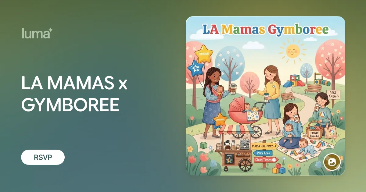 Event artwork for LA MAMAS x GYMBOREE